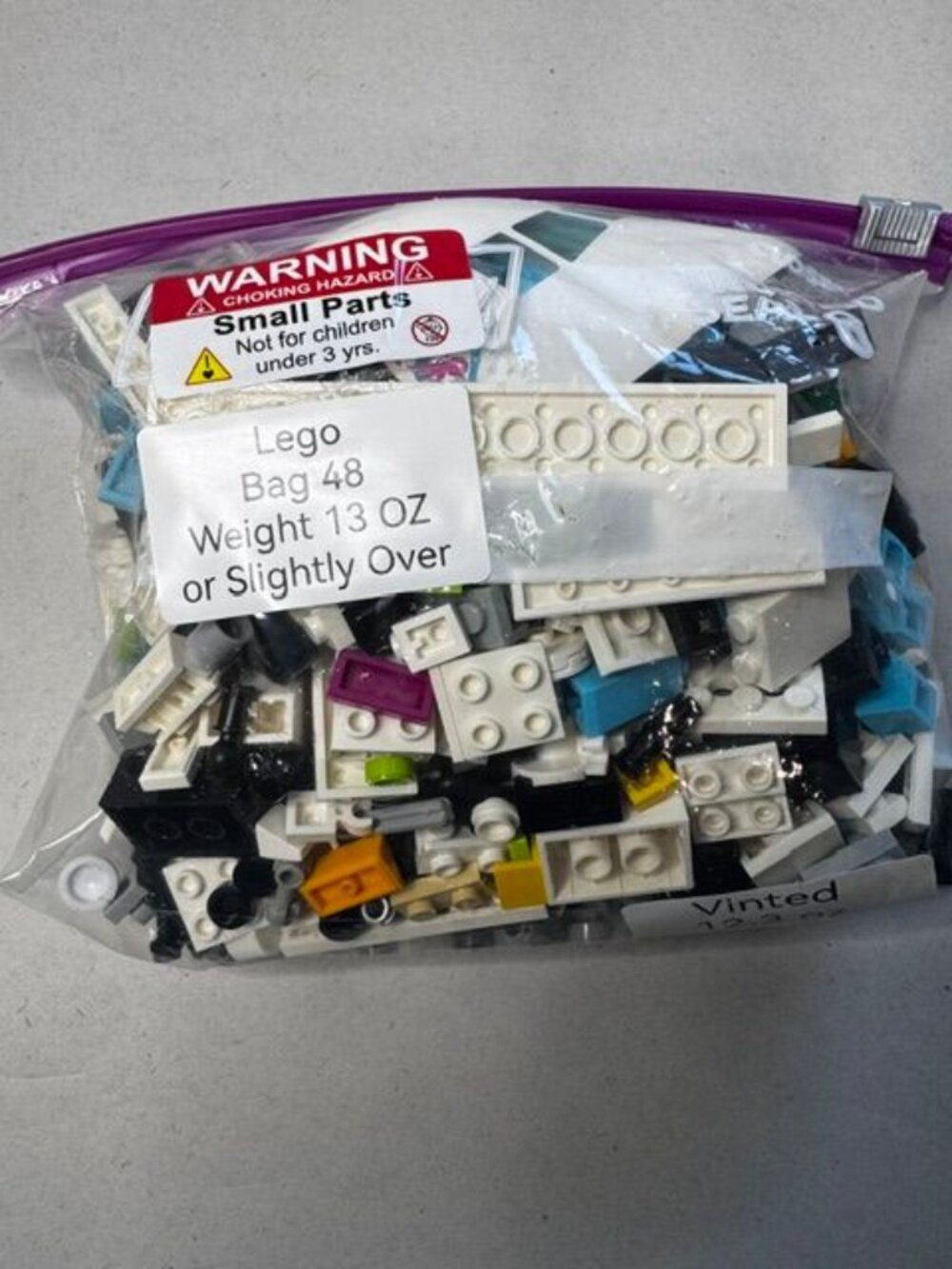 Bulk Lego Bricks & Tiles Lot Mixed Colors quart Bag 13+ oz Assorted Pieces